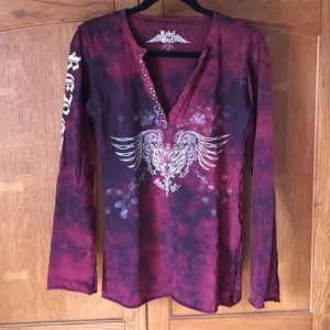 Rebel Girl tie dye long sleeved T-shirt 2XL